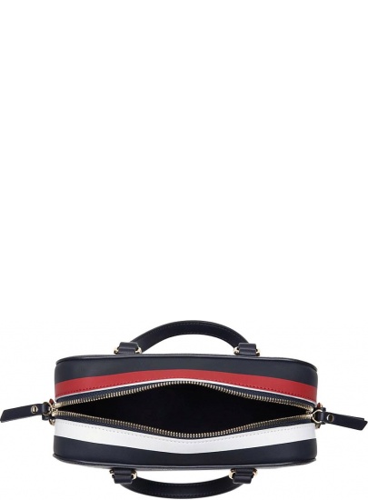 Granatowa Torebka TOMMY HILFIGER Th Corporate Mini Trunk AW0AW06820 413