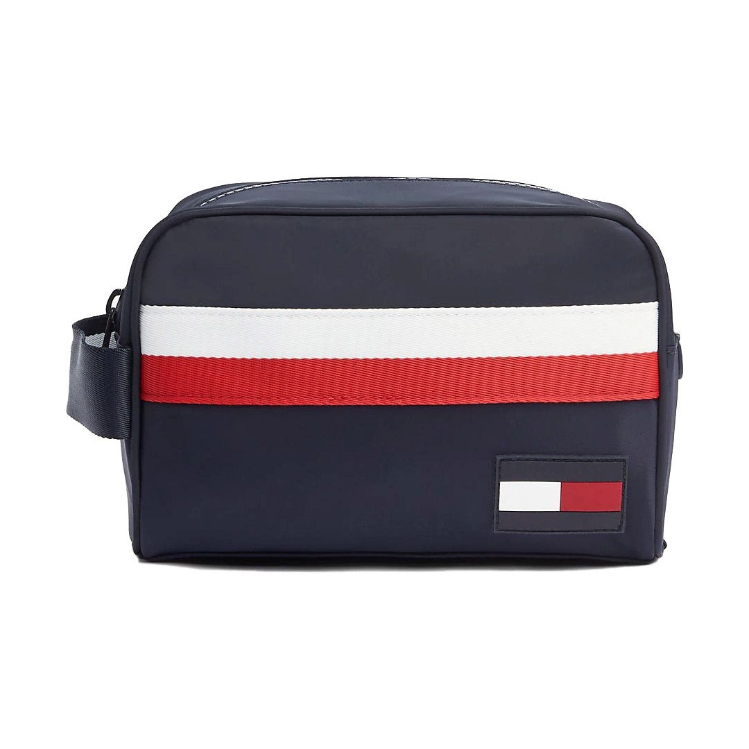 Granatowa Kosmetyczka TOMMY HILFIGER Sport Mix Washbag Corp AM0AM05247 901