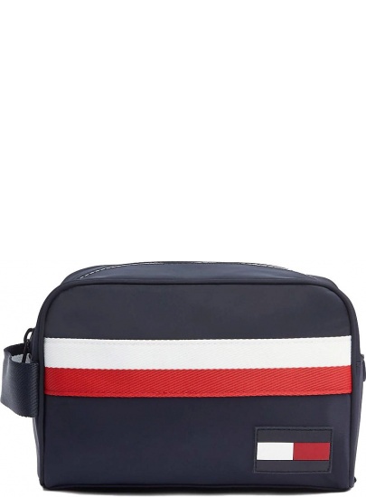 Granatowa Kosmetyczka TOMMY HILFIGER Sport Mix Washbag Corp AM0AM05247 901