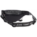 Czarna Saszetka Nerka TOMMY HILFIGER Tjw Logo Tape Pu Bum AW0AW07069 002