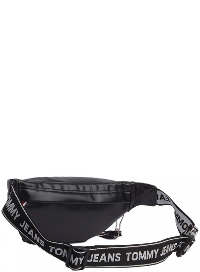 Czarna Saszetka Nerka TOMMY HILFIGER Tjw Logo Tape Pu Bum AW0AW07069 002