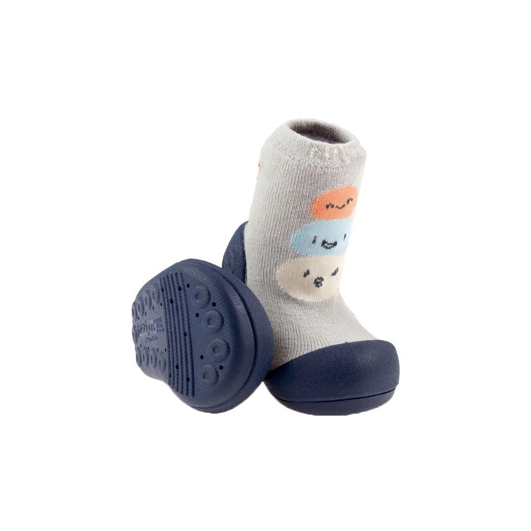 Szare Buciki Domowe ATTIPAS BEAN GRAY