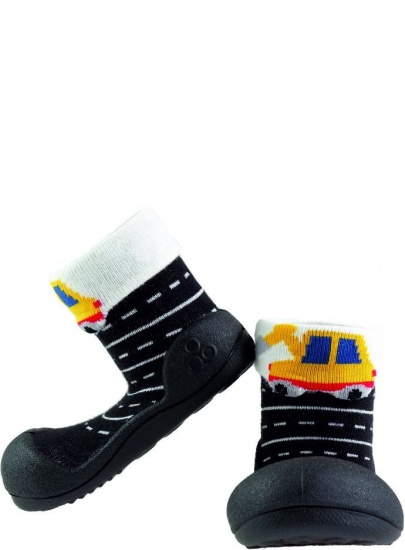 Czarne Kapcie Domowe ATTIPAS TWO STYLE BLACK
