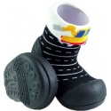 Czarne Kapcie Domowe ATTIPAS TWO STYLE BLACK