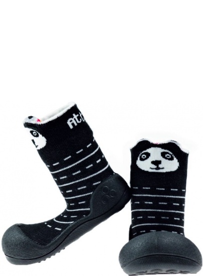 Czarne Kapcie Domowe ATTIPAS TWO STYLE BLACK