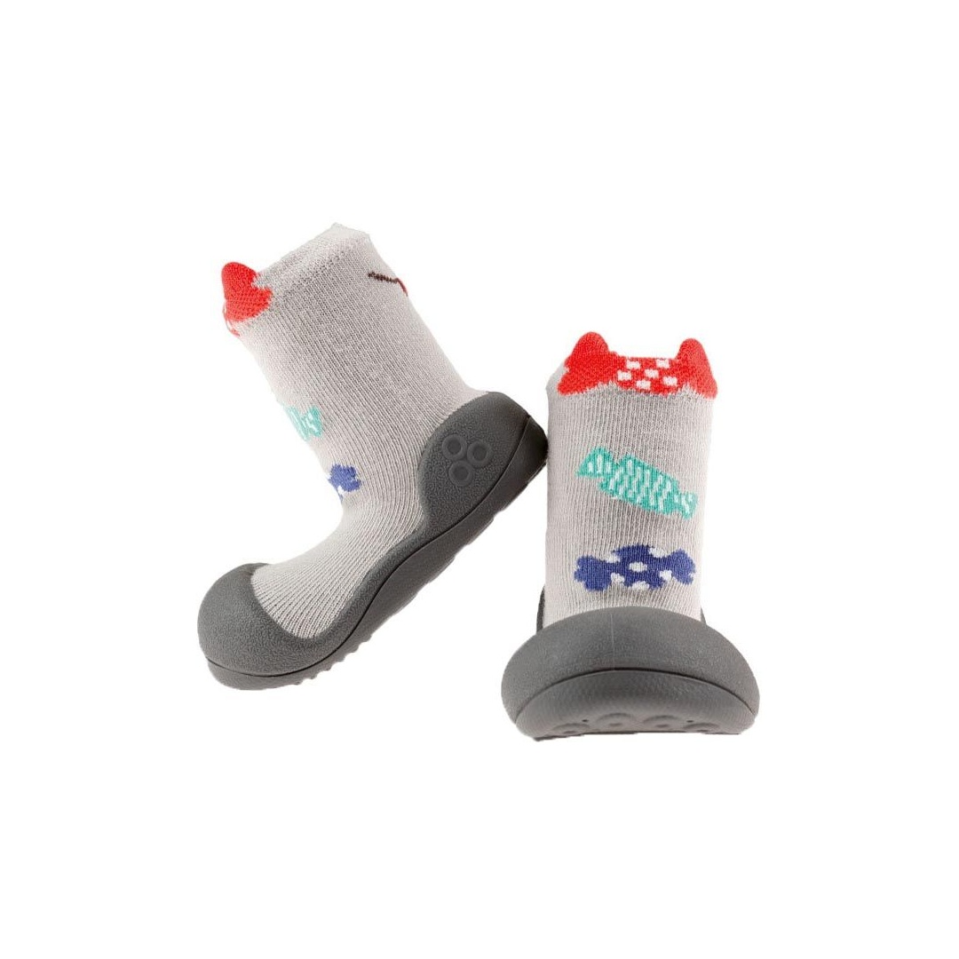 Szare Buciki Domowe ATTIPAS CANDY GRAY