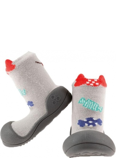 Szare Buciki Domowe ATTIPAS CANDY GRAY