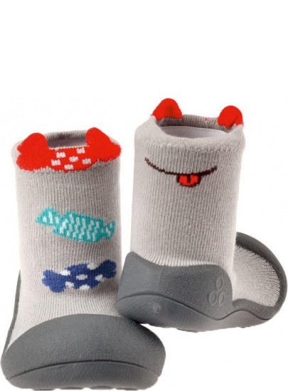 Szare Buciki Domowe ATTIPAS CANDY GRAY