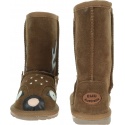 Brązowe KOZACZKI z sarenką Buty EMU AUSTRALIA Deer K12073 Chestnut