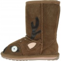 Brązowe KOZACZKI z sarenką Buty EMU AUSTRALIA Deer K12073 Chestnut