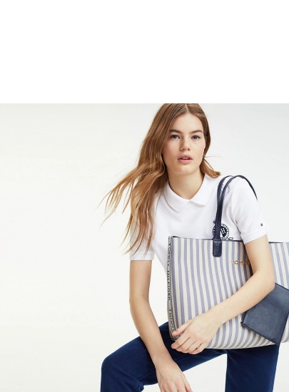 Torebka Damska TOMMY HILFIGER Iconic Tommy Tote Glitter AW0AW06910 901