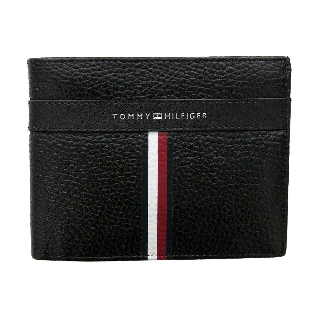 Duży Portfel Męski TOMMY HILFIGER Corporate Leather Cc AM0AM04809 002
