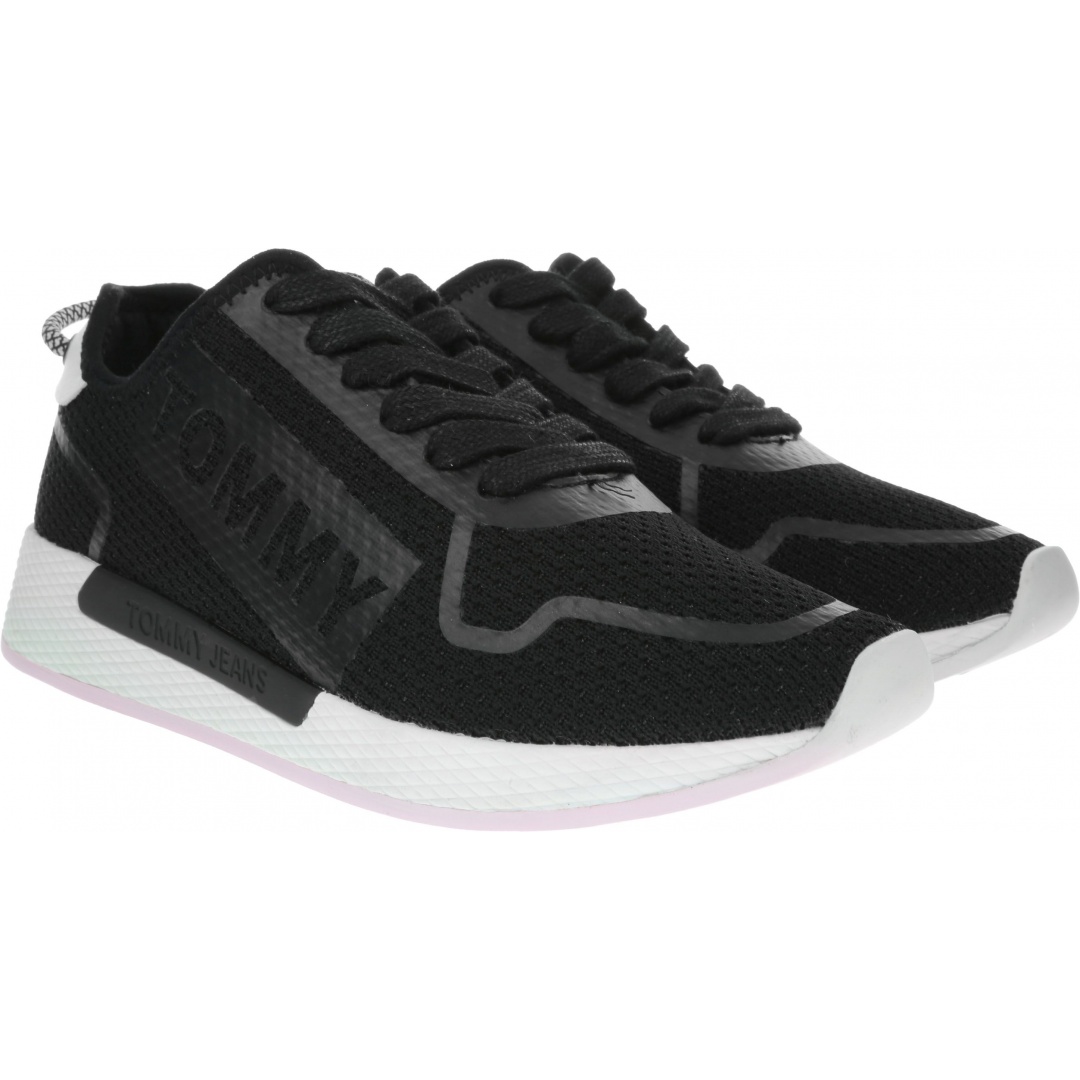 Czarne Sneakersy Tommy Hilfiger Technical Flexi Sneaker EN0EN00587 BDS