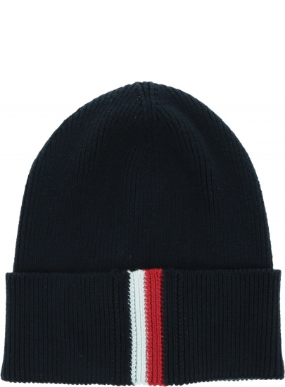 Granatowa Czapka Zimowa TOMMY HILFIGER Corporate Pima Cotton Beanie