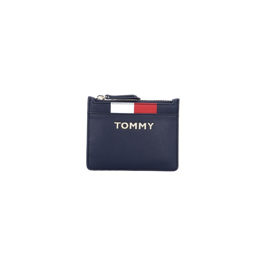 Mały Portfel Damski TOMMY HILFIGER Th Corporate Mini Cc AW0AW06954 413