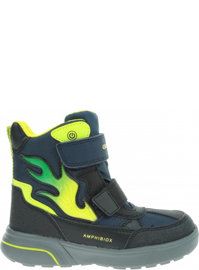 Śniegowce GEOX J Sveggen B Abx D J947UD 0CEFU CF43S M Navy/Lime Green