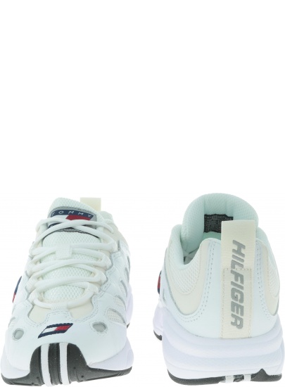 Białe Sneakersy Tommy Hilfiger Tommy Jeans Retro Sneaker EN0EN00584 100