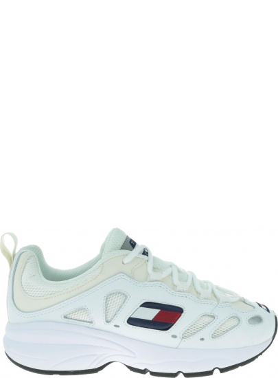 Białe Sneakersy Tommy Hilfiger Tommy Jeans Retro Sneaker EN0EN00584 100