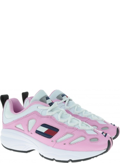 Różowe Sneakersy Tommy Hilfiger Tommy Jeans Retro Sneaker EN0EN00584 901