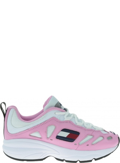 Różowe Sneakersy Tommy Hilfiger Tommy Jeans Retro Sneaker EN0EN00584 901