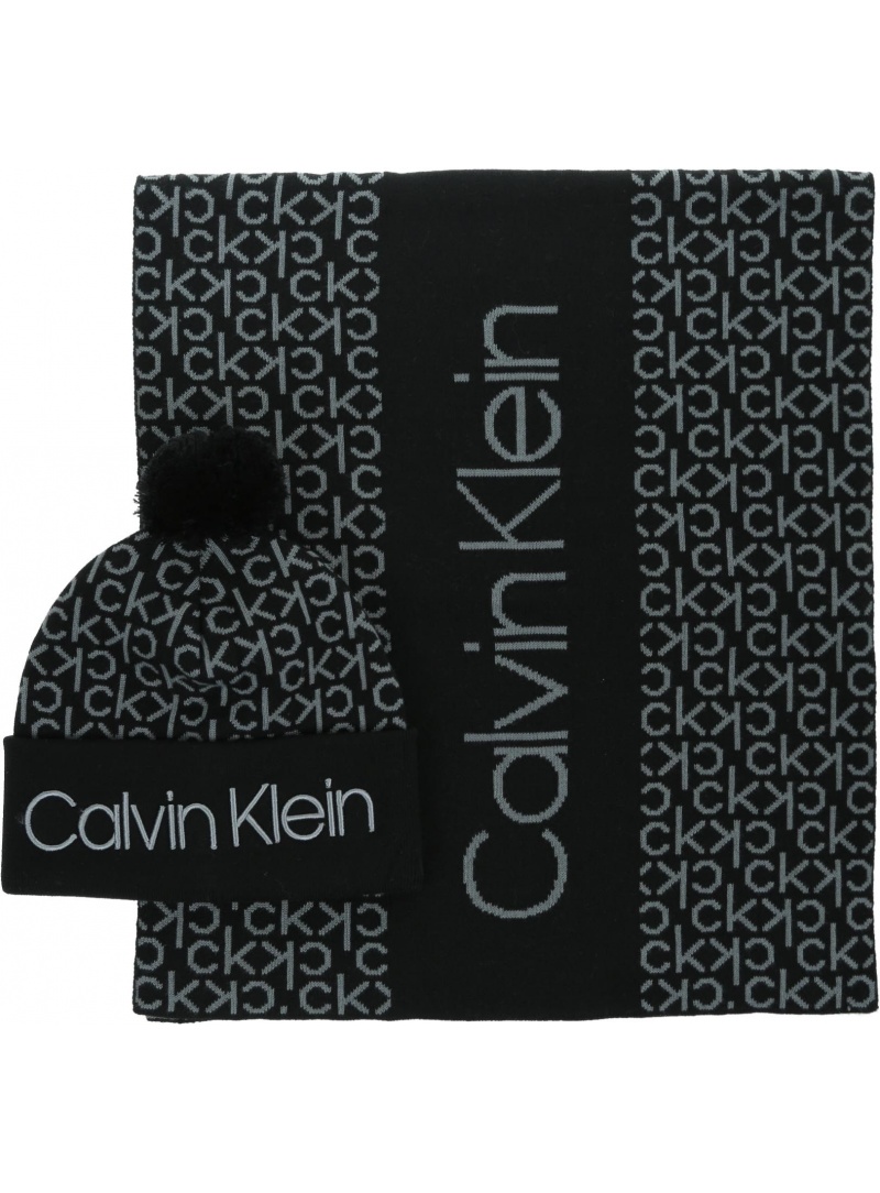 CALVIN KLEIN JEANS Ind. Mono Giftpack Beanie+Scarf W K60K605992 CALVIN KLEIN JEANS Ind. Mono Giftpack Beanie+Scarf W K60K605992