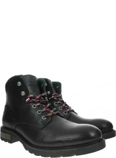 Trzewiki TOMMY HILFIGER Winter Textured Leather Boost FM0FM02430 Black 990