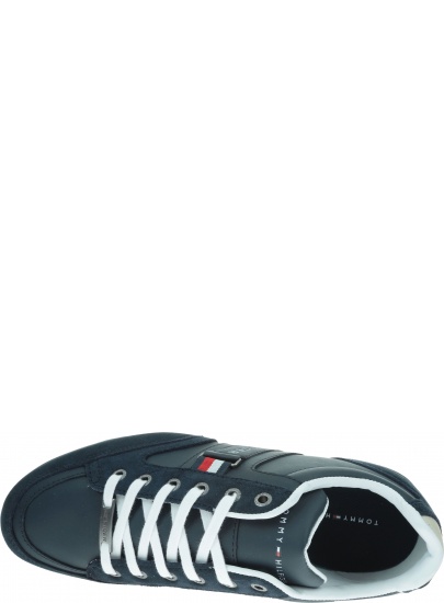 Granatowe Sneakersy TOMMY HILFIGER Corporate Material Mix Cupsole