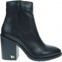 Granatowe Botki TOMMY HILFIGER Mono Color Heeled Boot FW0FW04279 Navy