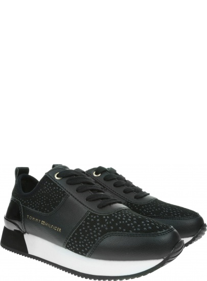 Czarne Sneakersy TOMMY HILFIGER City Iconic Knitted Sneaker FW0FW04306 990