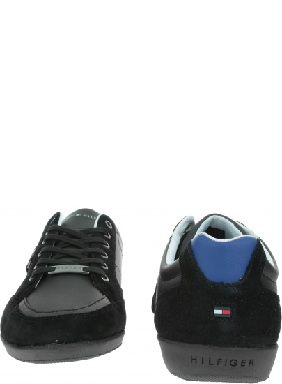 Czarne Sneakersy TOMMY HILFIGER Corporate Material Mix FM0FM02398 990