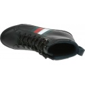 Czarne Trampki TOMMY HILFIGER Flag Detail Leather Sneaker High FM0FM02371