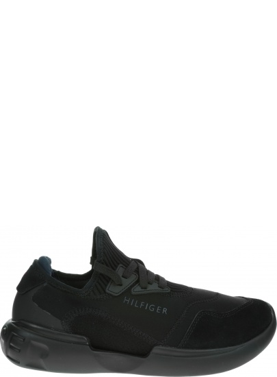 Czarne Sneakersy TOMMY HILFIGER Corporate Mix Modern Runner FM0FM02382 990