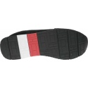 Czarne Sneakersy TOMMY HILFIGER Corporate Leather Flag Runner FM0FM02380