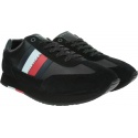 Czarne Sneakersy TOMMY HILFIGER Corporate Leather Flag Runner FM0FM02380