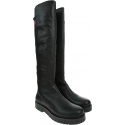 Czarne Kozaki TOMMY HILFIGER Flag Sock Tommy Jeans Boot EN0EN00661 990