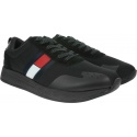 Czarne Sneakersy TOMMY HILFIGER Flag Flexi Tommy Jeans Sneaker EM0EM00331