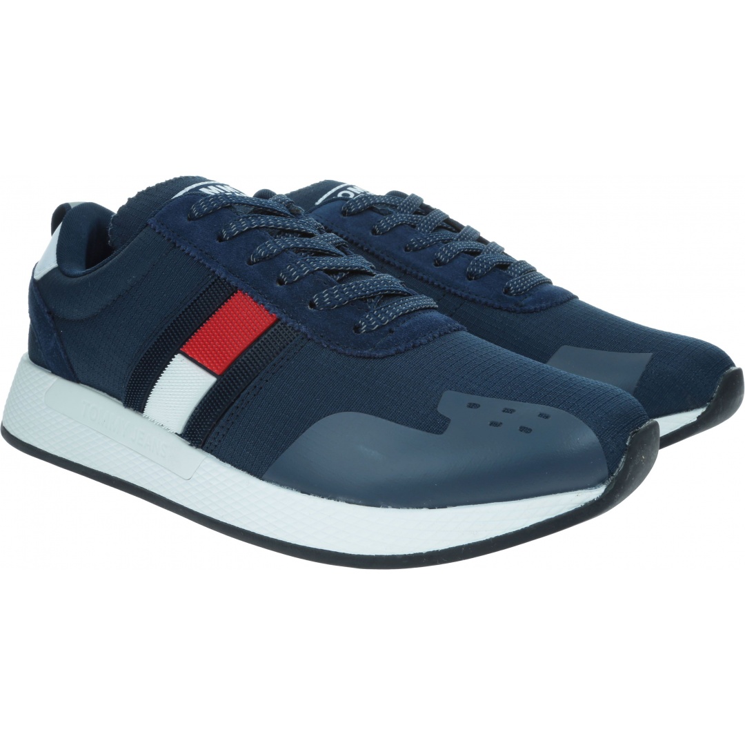 Granatowe Sneakersy TOMMY HILFIGER Flag Flexi Tommy Jeans Sneaker