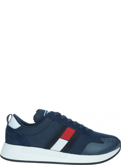 Granatowe Sneakersy TOMMY HILFIGER Flag Flexi Tommy Jeans Sneaker