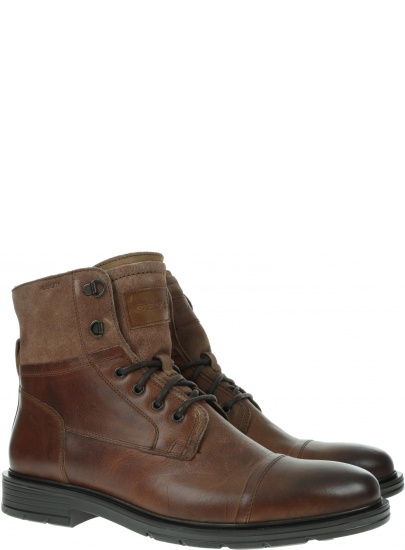Botki Trapery GEOX U Alberick A U947SA 0FF22 C6001 Cognac