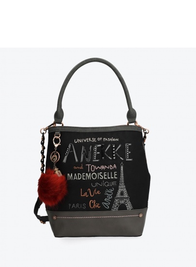 Torebka ANEKKE GORGEOUS BLACK EMBROIDERED TOTE BAG 29885-48COC