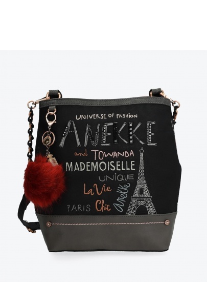Torebka ANEKKE GORGEOUS BLACK EMBROIDERED TOTE BAG 29885-48COC