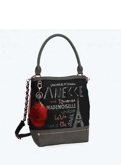 Torebka ANEKKE GORGEOUS BLACK EMBROIDERED TOTE BAG 29885-48COC