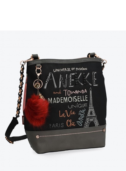 Torebka ANEKKE GORGEOUS BLACK EMBROIDERED TOTE BAG 29885-48COC