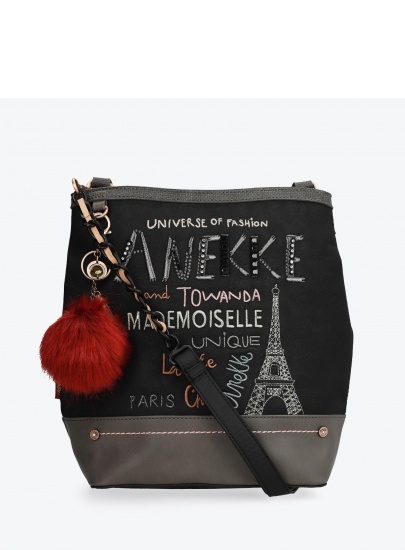 Torebka ANEKKE GORGEOUS BLACK EMBROIDERED TOTE BAG 29885-48COC