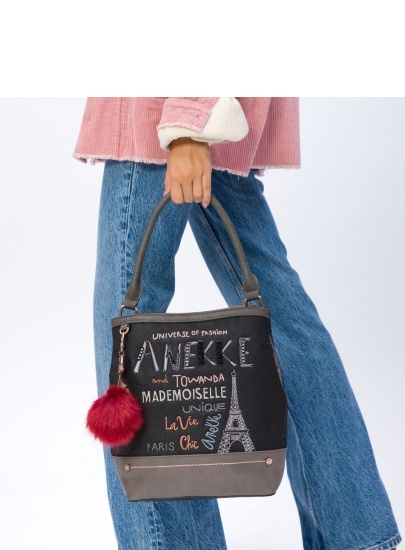 Torebka ANEKKE GORGEOUS BLACK EMBROIDERED TOTE BAG 29885-48COC