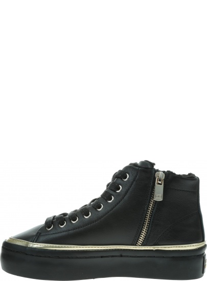 Czarne Sneakersy TOMMY HILFIGER Midcut Cosy Leather Sneaker FW0FW04536 BDS