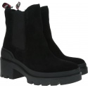 Czarne Botki TOMMY HILFIGER Sporty Chunky Chelse FW0FW04417 BDS