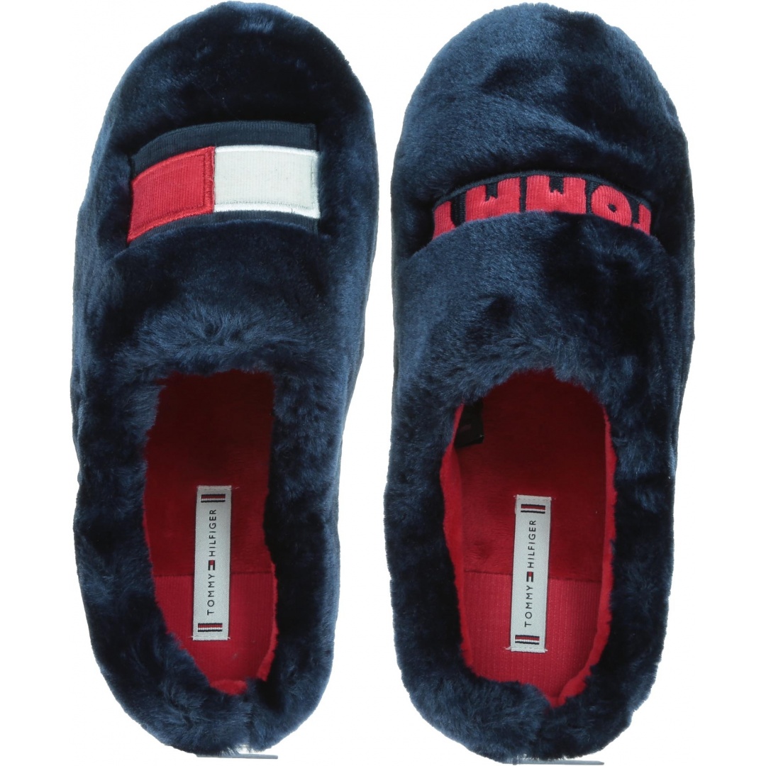Kapcie Domowe Damskie TOMMY HILFIGER Tommy Womens Fur Slipper FW0FW04367