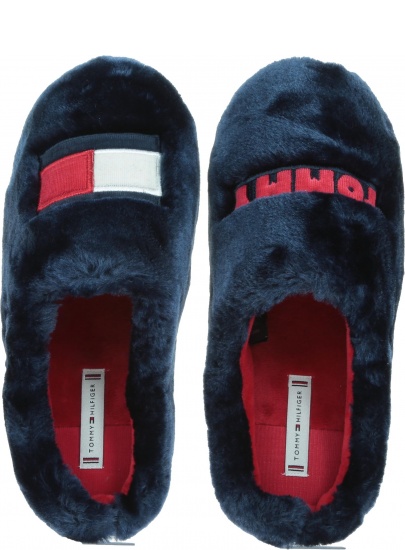 Kapcie Domowe Damskie TOMMY HILFIGER Tommy Womens Fur Slipper FW0FW04367