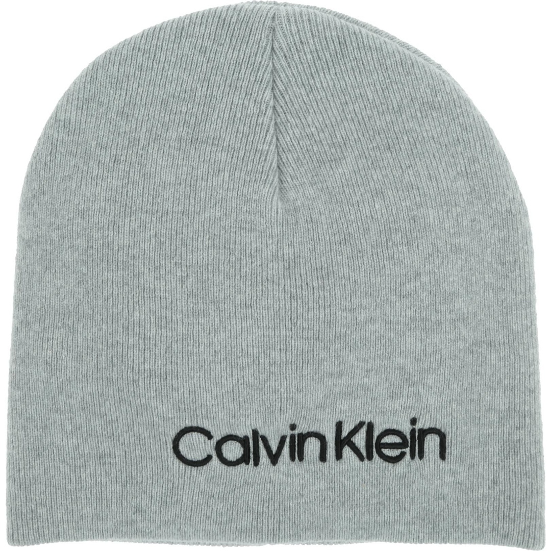Szara Zimowa Czapka CALVIN KLEIN JEANS Classic Beanie W K60K605939 P01